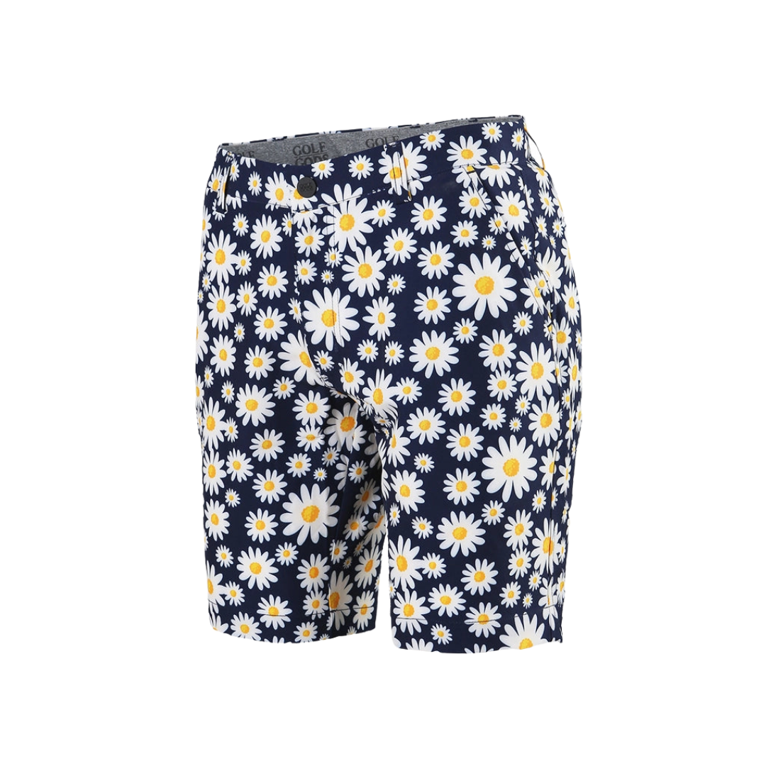 GOLF GODS - GOLF GODS Men's Daisy Flower Soft Fell Shorts - The Agora Bangkok